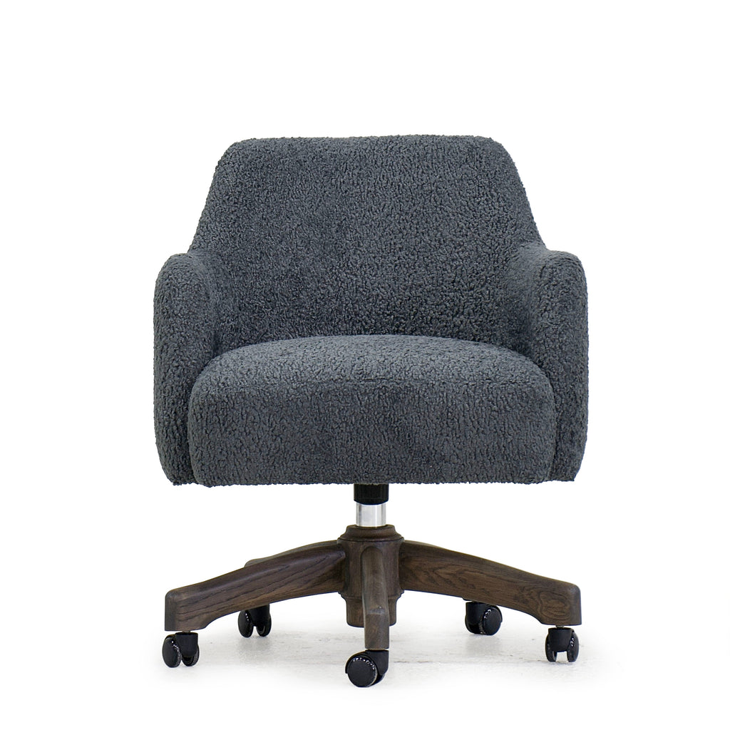 James - Sedia da ufficio con base in rovere