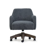 James - Sedia da ufficio con base in rovere