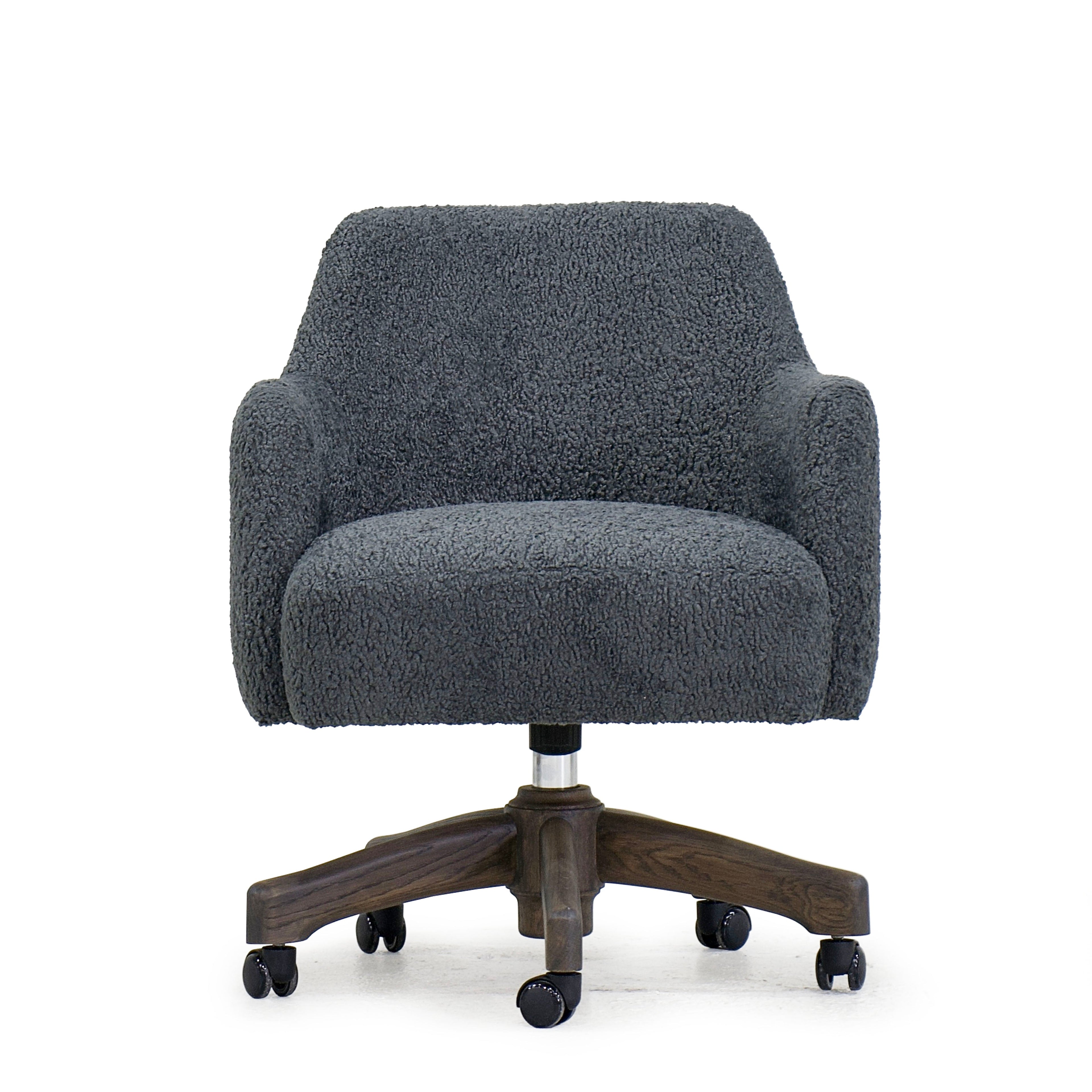 James - Sedia da ufficio con base in rovere