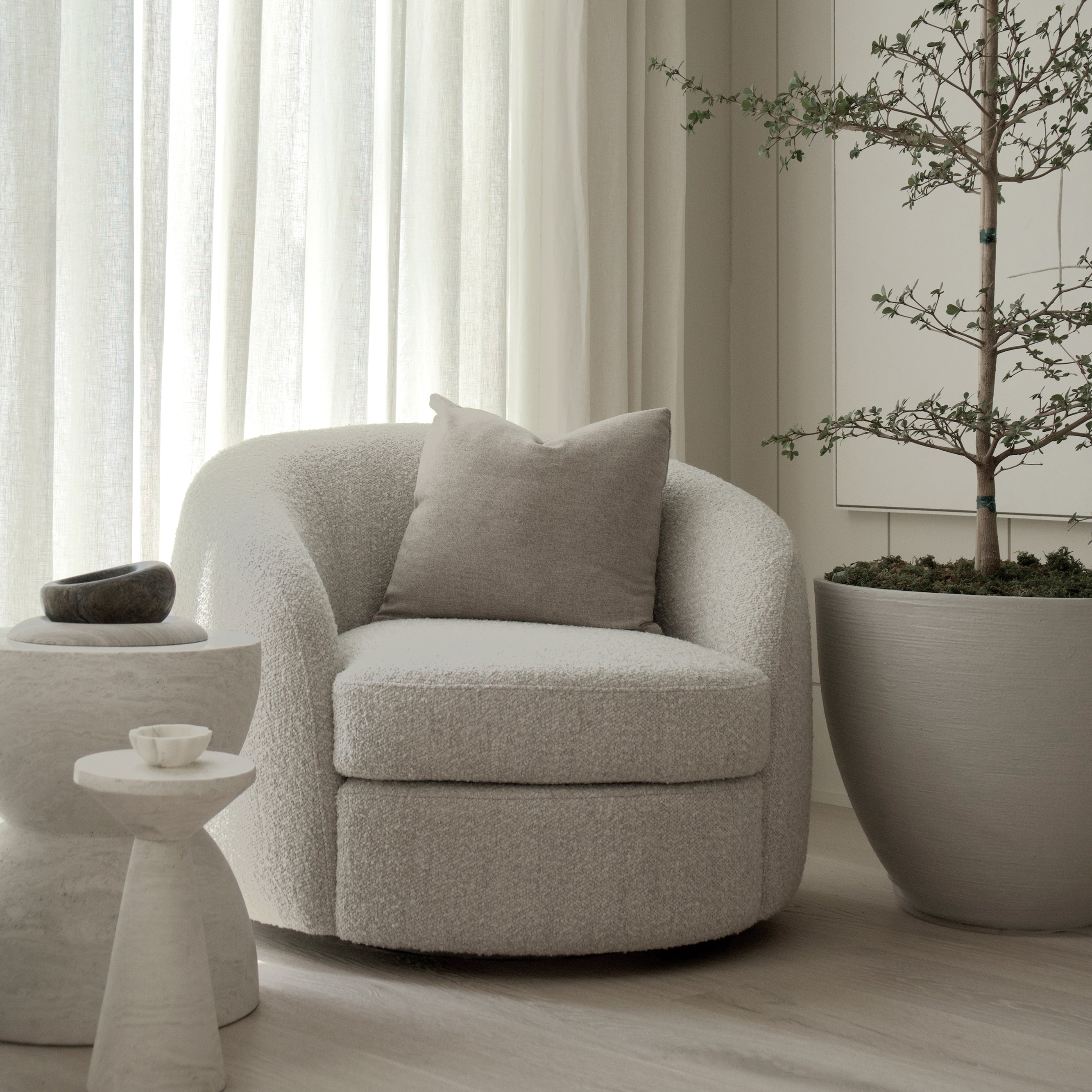 Sedia girevole Ansel