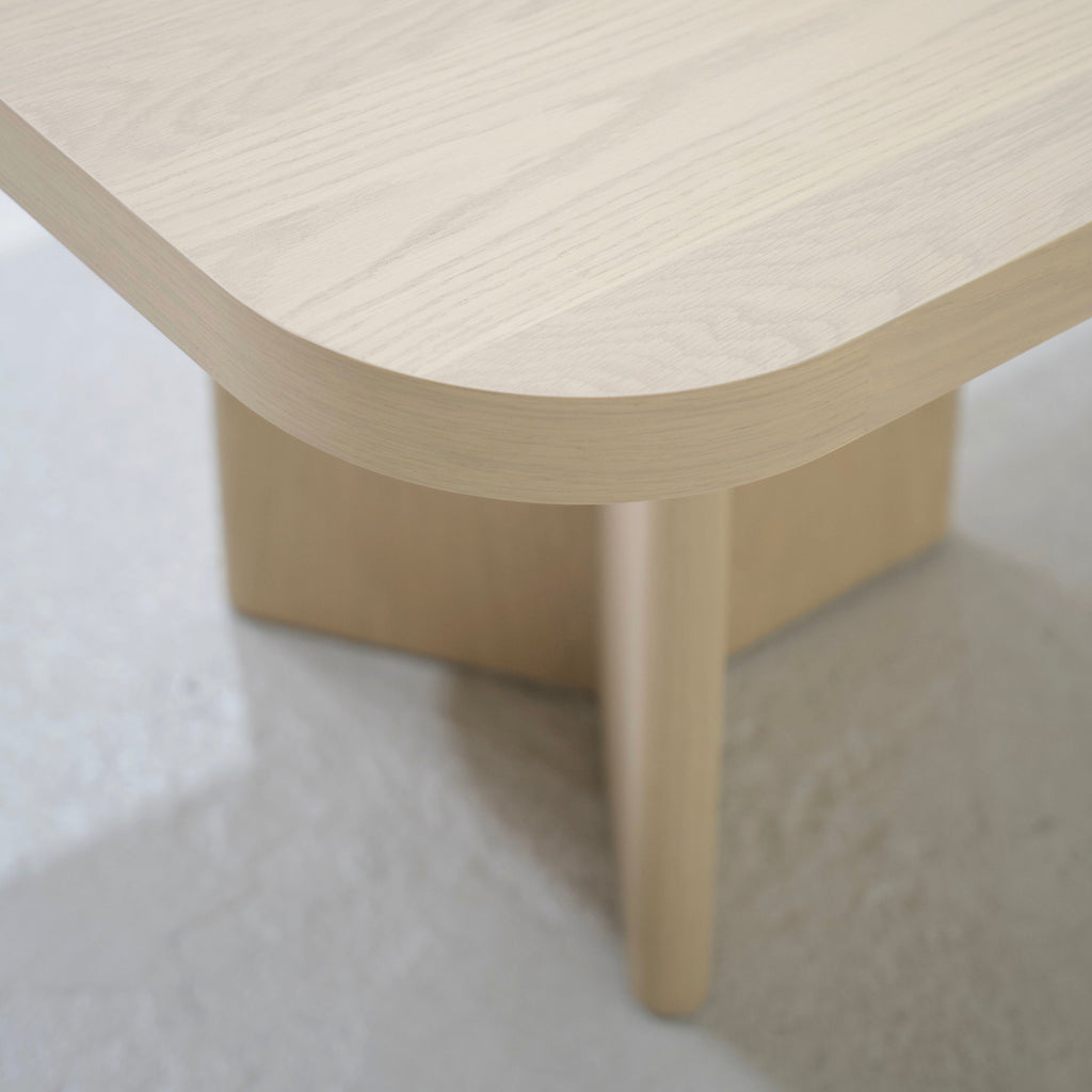 Philip - Tavolo da pranzo con bordo squadrato