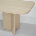 Philip - Tavolo da pranzo con bordo squadrato