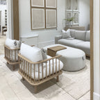 Pouf Easton con tavolo