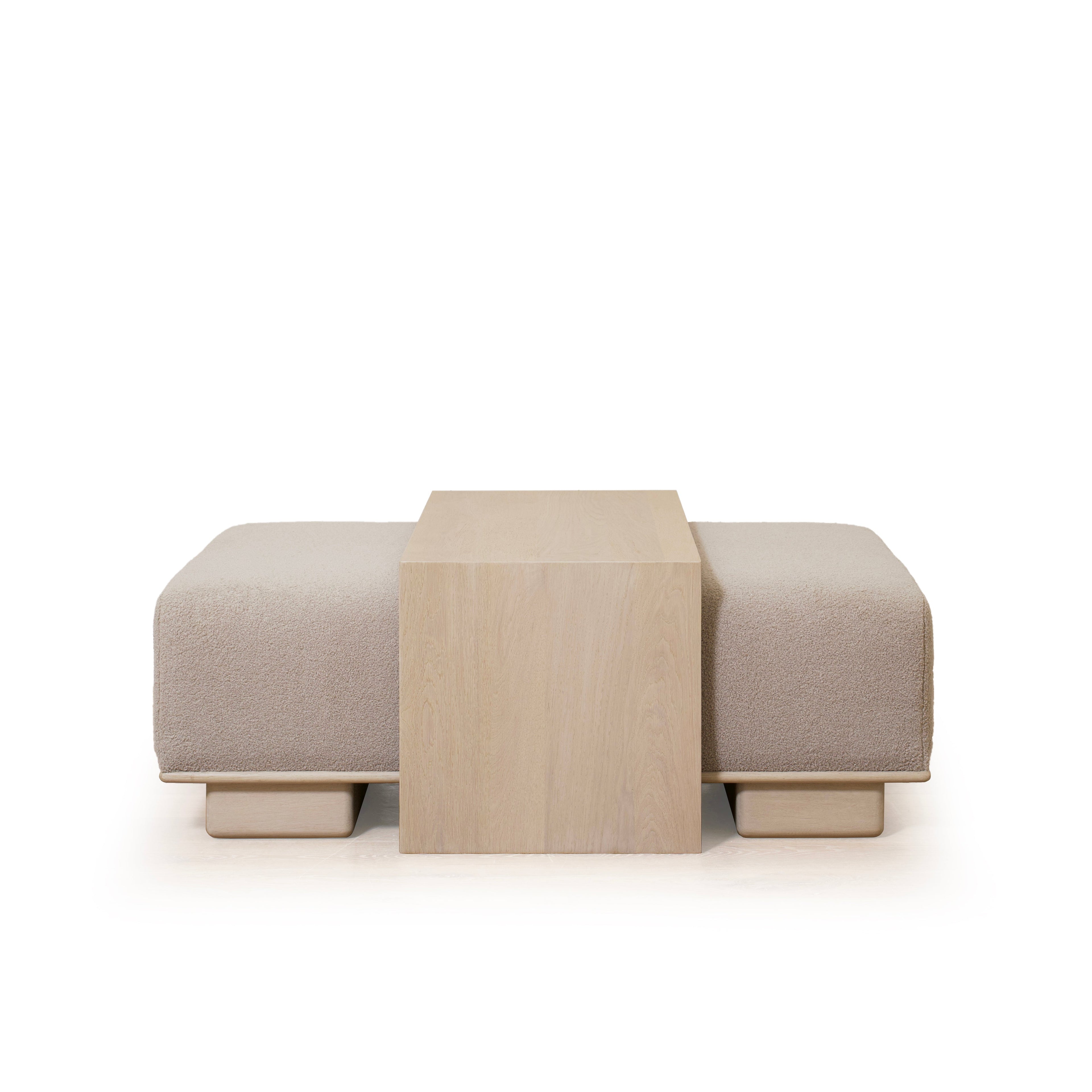 Pouf Noah con tavolo