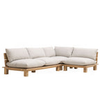 Divano componibile per esterni Ellen - 3 pezzi - Teak