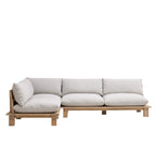 Divano componibile per esterni Ellen - 3 pezzi - Teak