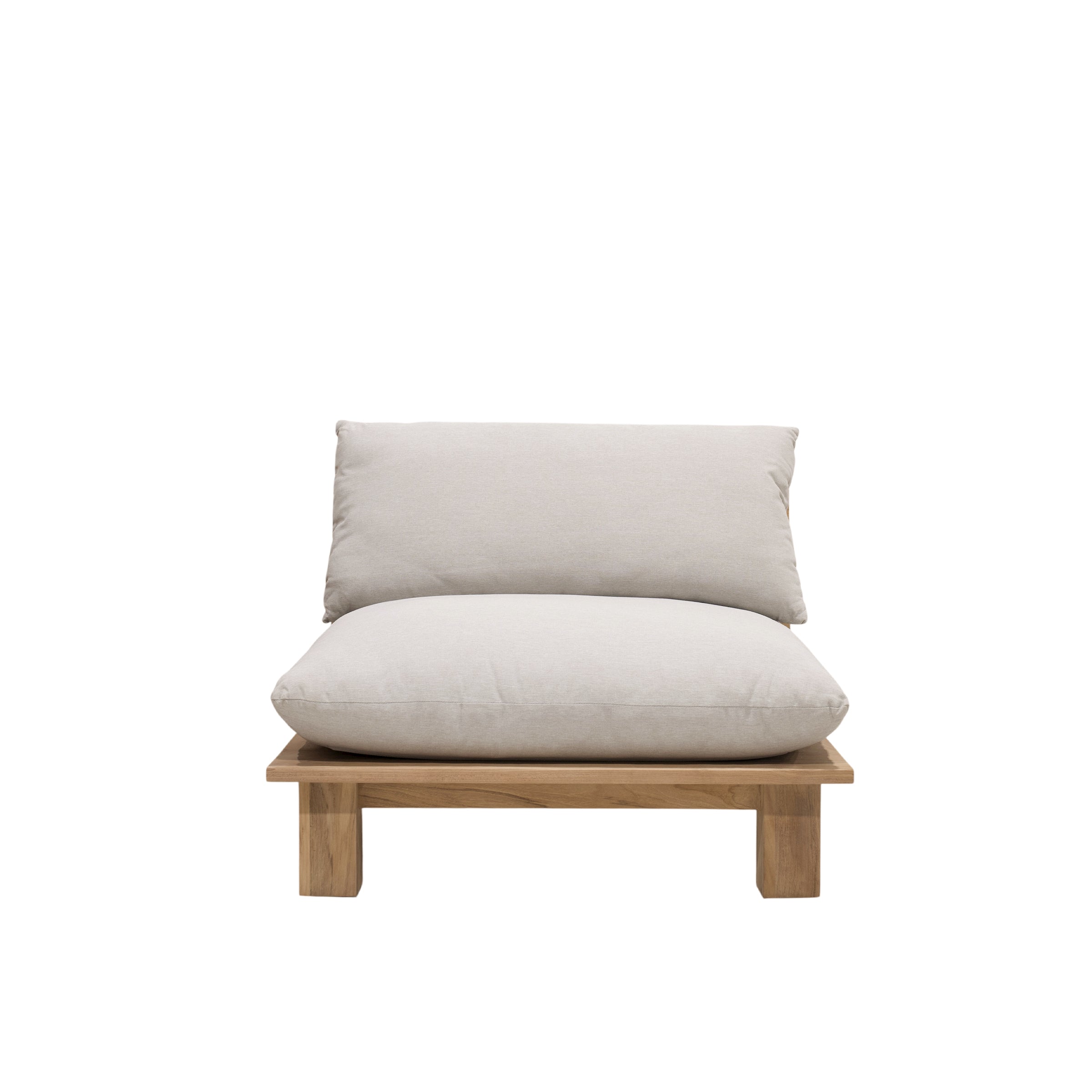 Divano componibile per esterni Ellen - 3 pezzi - Teak