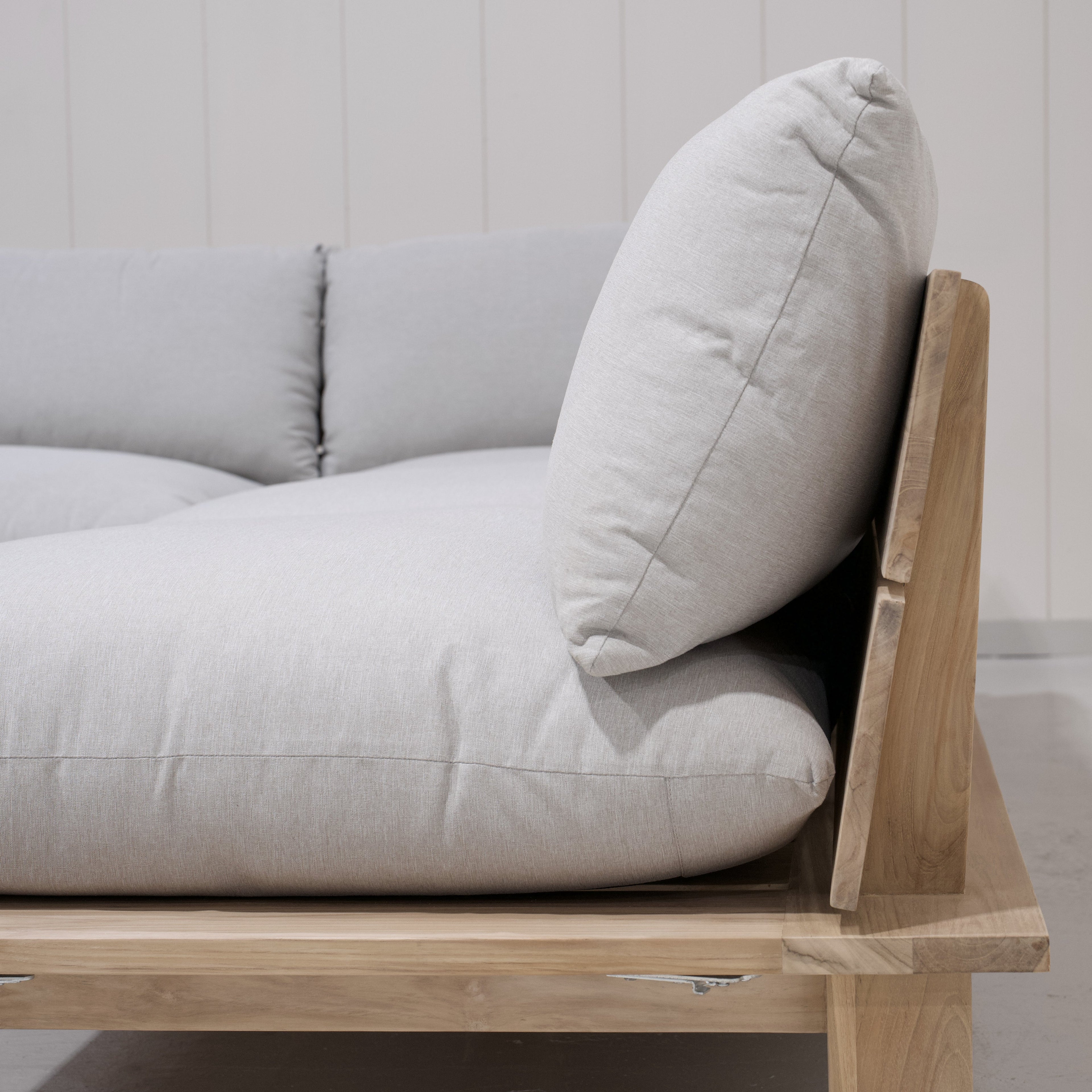 Divano componibile per esterni Ellen - 3 pezzi - Teak