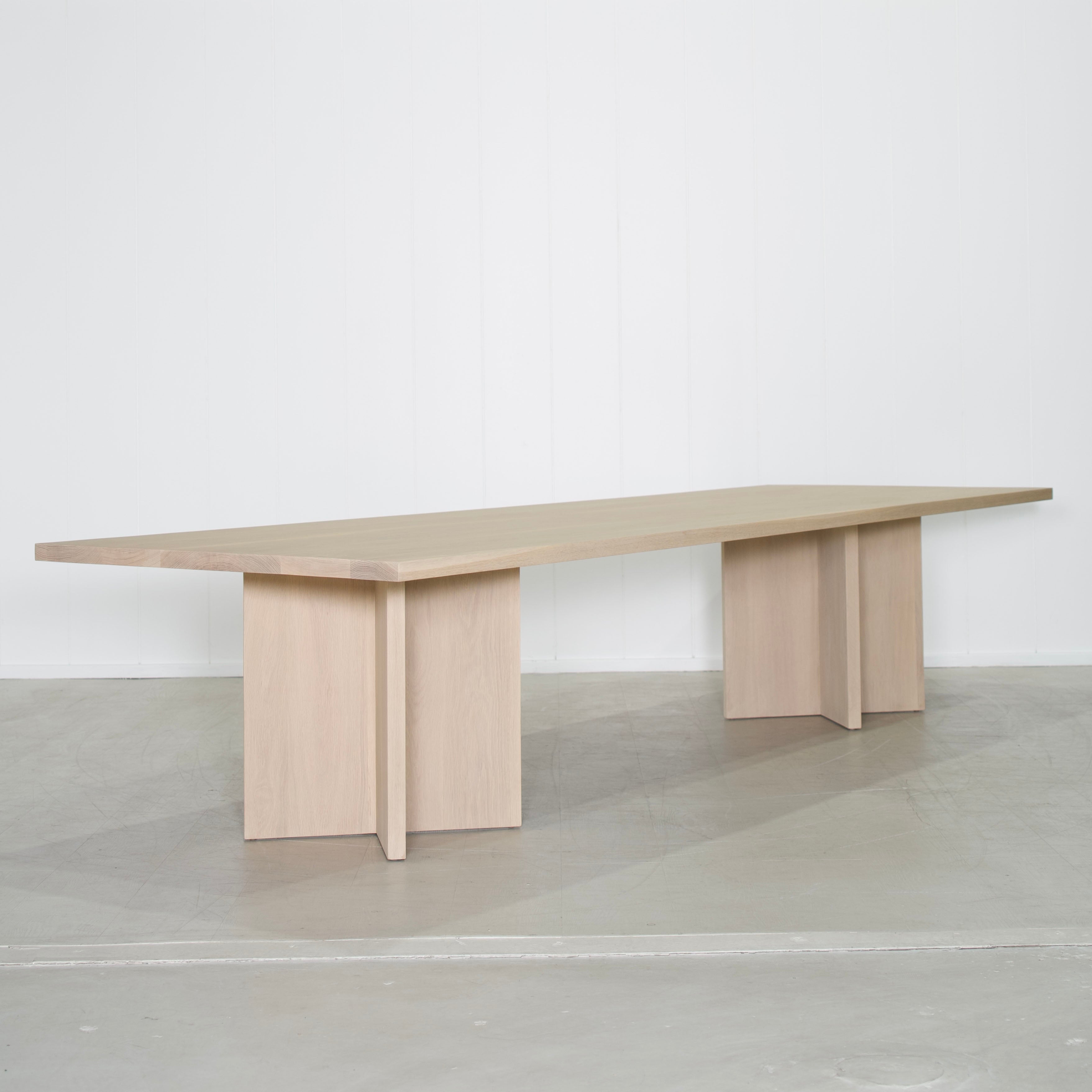 Dove - Tavolo da pranzo con piano rettangolare