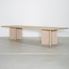 Dove - Tavolo da pranzo con piano rettangolare