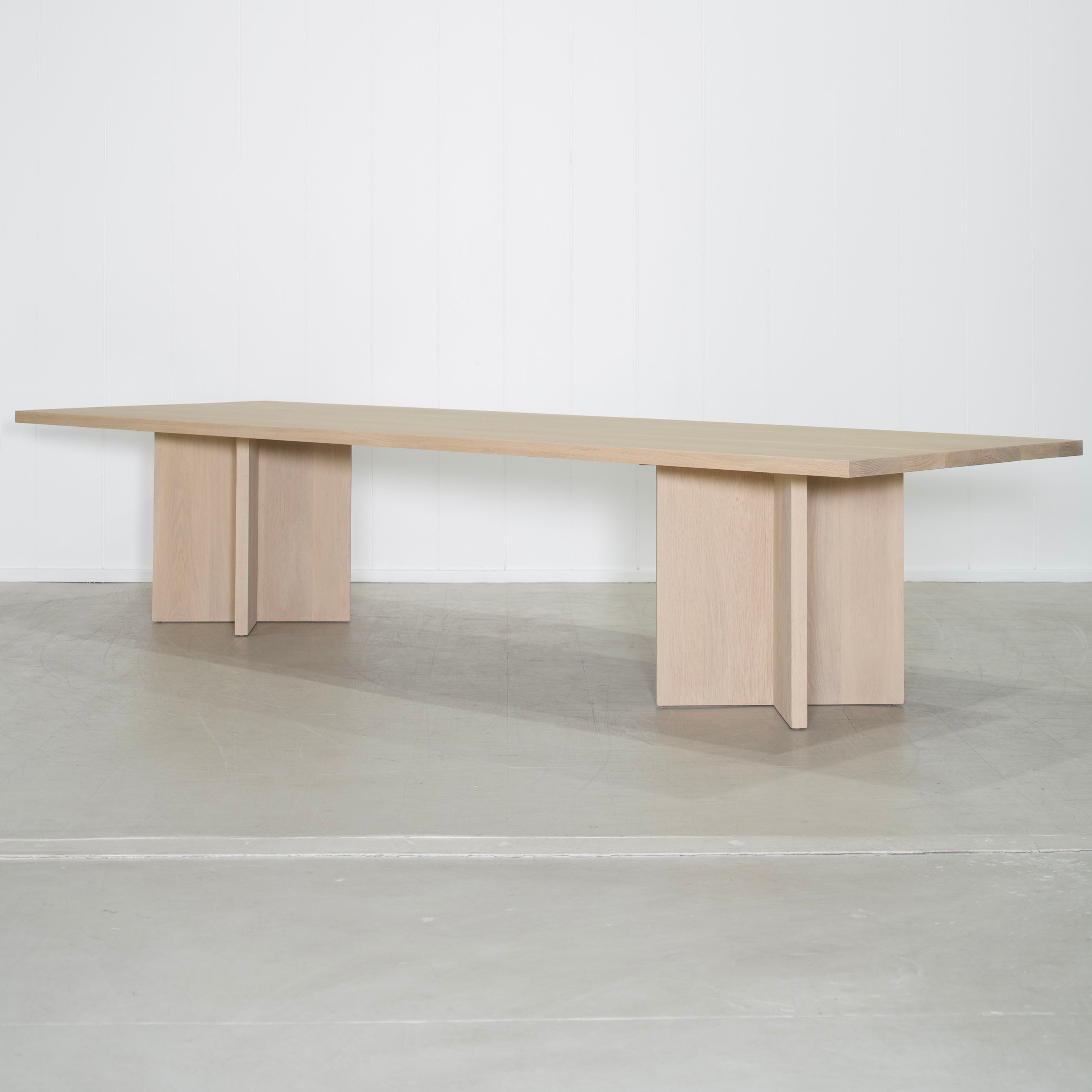 Dove - Tavolo da pranzo con piano rettangolare