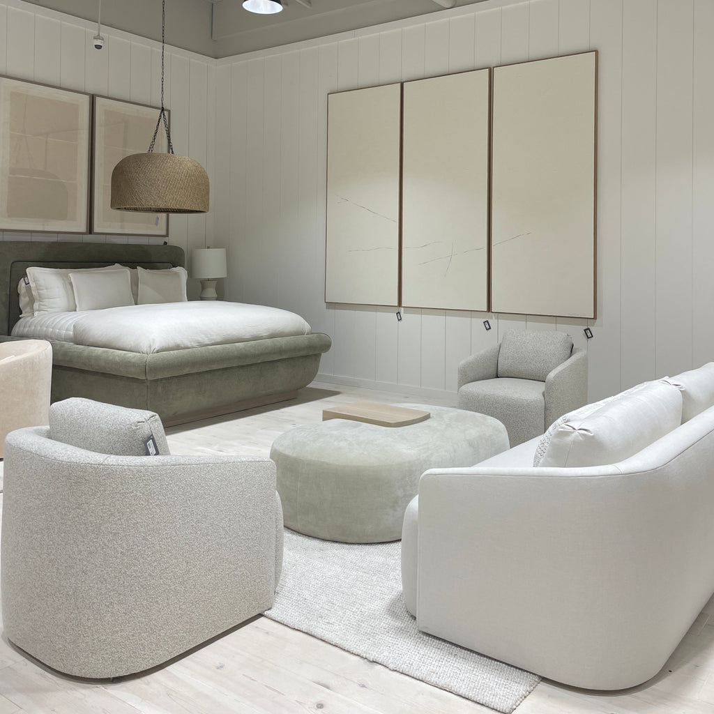 Pouf Easton con tavolo