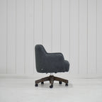 James - Sedia da ufficio con base in rovere