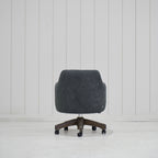 James - Sedia da ufficio con base in rovere