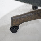 James - Sedia da ufficio con base in rovere