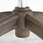 James - Sedia da ufficio con base in rovere