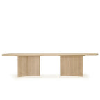 Philip - Tavolo da pranzo con bordo arrotondato