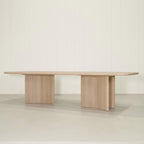 Philip - Tavolo da pranzo con bordo arrotondato