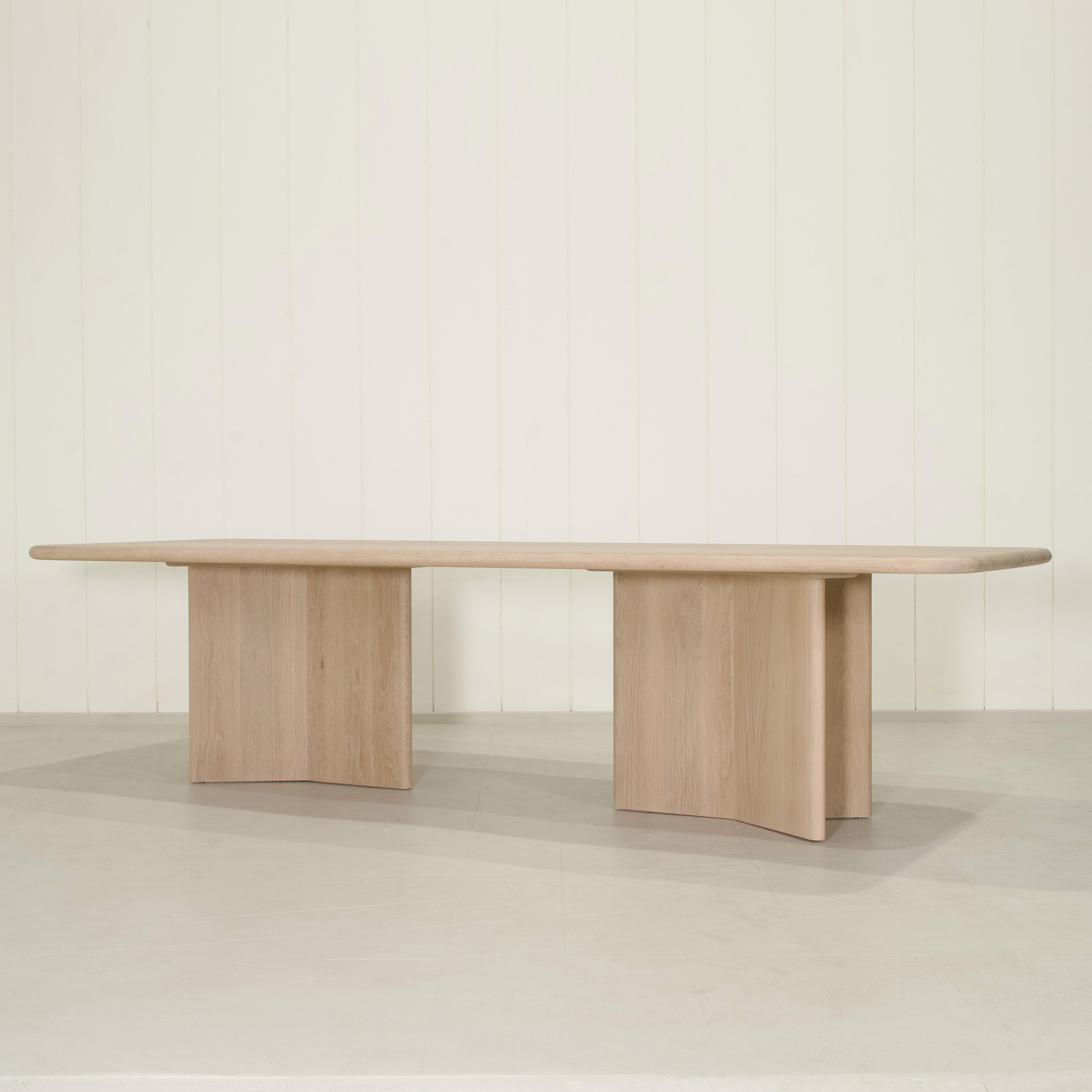 Philip - Tavolo da pranzo con bordo arrotondato