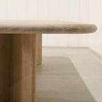 Philip - Tavolo da pranzo con bordo arrotondato