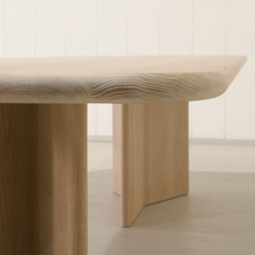 Philip - Tavolo da pranzo con bordo arrotondato