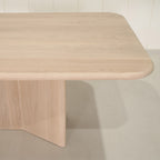 Philip - Tavolo da pranzo con bordo arrotondato