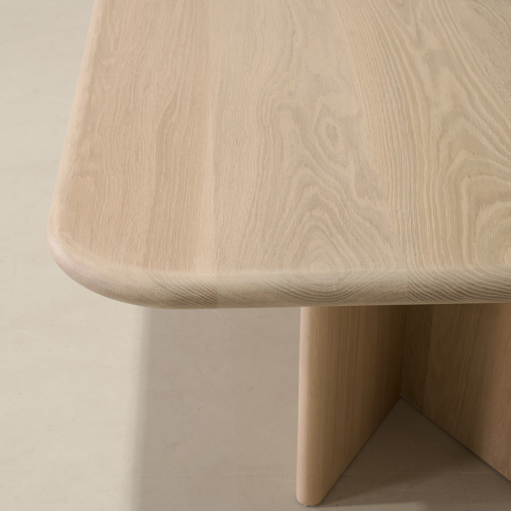 Philip - Tavolo da pranzo con bordo arrotondato