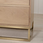 Struttura - Comodino con base in ottone